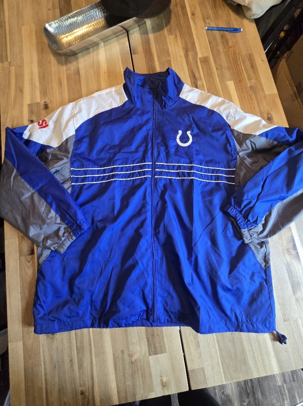 INDIANAPOLIS COLTS NFL WINDBREAKER JACKET REEBOK SI EDITION MENS SIZE 2XL Blue